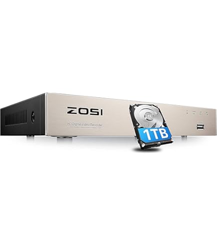 Amazon.com : ZOSI H.265+ 5MP Lite 8 Channel CCTV DVR Recorder, 8CH