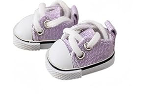 TOARGONA Doll Clothes Shoes Compatible with Labubu 17cm, Cute Fashion Shoes Suitable for La bubu Accessories, Dress Up for Labubu (Purple)