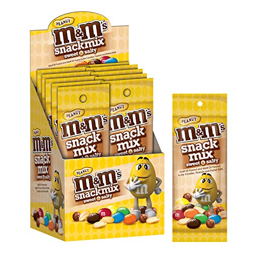 M&M'S Peanut Chocolate Candy Snack Mix 1.75-Ounce Slim Pack (Pack of 10)