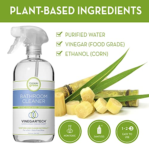 Clean+Green VinegarTech Bathroom Cleaner Vinegar Spray All Purpose