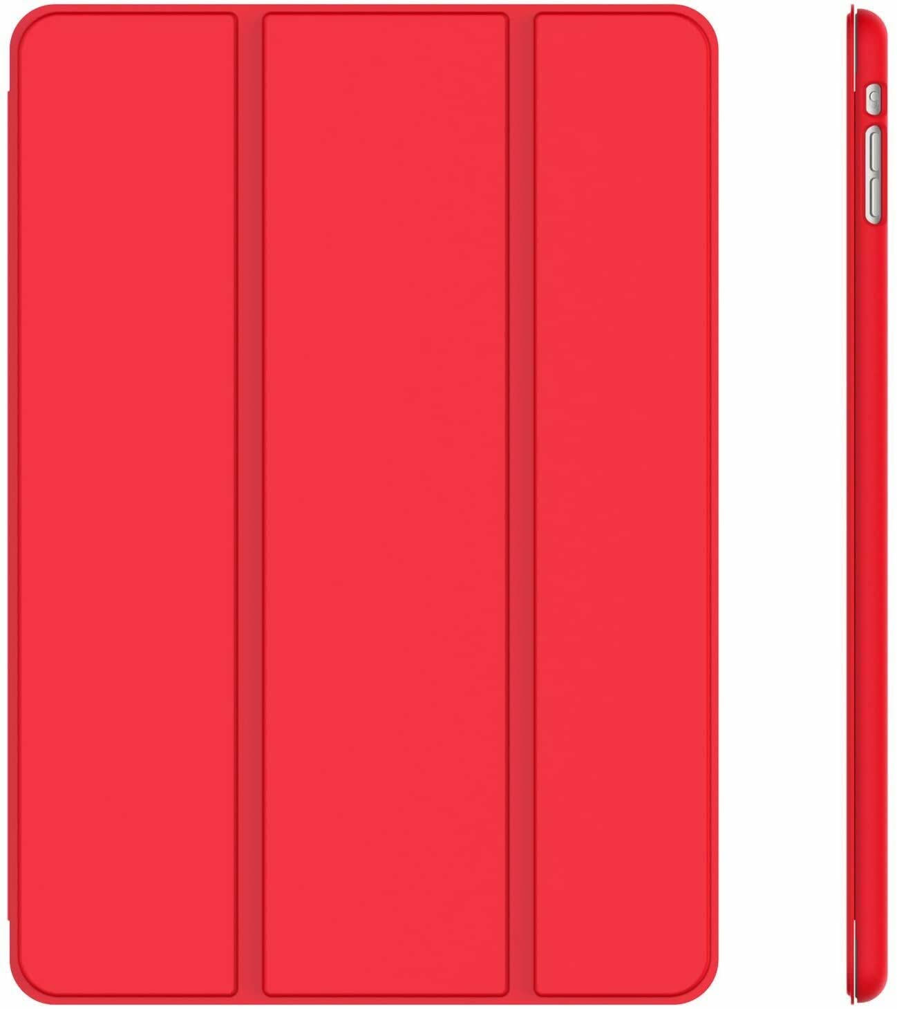 Smart Magnet Case For iPad 9th Generation 2021, 8th Gen 2020 & 7th Gen 2019, Auto Sleep/Wake, Ultra Slim Lightweight Cover for iPad 10.2 inch (Red)