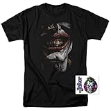 The Joker Smiles DC Comics T Shirt & Exclusive Stickers (X-Large)