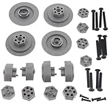 HPI Racing HPI 1/10 E10 Drift Mustang Front & Rear 14mm HEX HUBS & Wheel NUT Screws