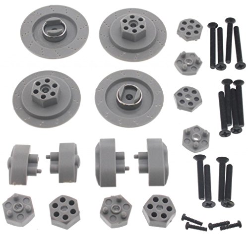 HPI 1/10 E10 Drift Mustang FRONT & REAR 14mm HEX HUBS & WHEEL NUT SCREWS by HPI Racing