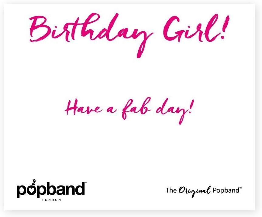 Popband Ponytail Holder Gift Packs, Birthday Girl, Pink - Image 3