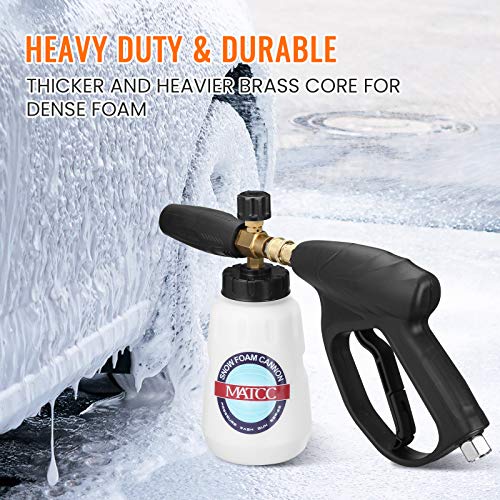 MATCC Foam Cannon Wash Gun Kit III Snow Foam Lance Adjustable Car Wash