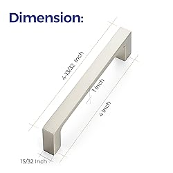 Ravinte 5 Pack Solid 4 Inch Kitchen Square Cabinet