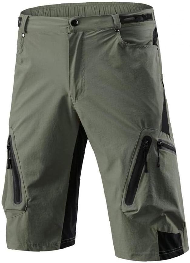 army green biker shorts
