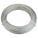 Muzata Galvanized Steel Wire Rope 1/8" Cable 65 Feet for Railing Decking Stair Balustrade Dog Run Clothes Lines Outdoors DIY,7x7 Strand WR03,Series WP1