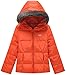 Wantdo Girl's Lightweight Down Jacket with Faux Fur Collar Hooded Puffer Winter Coat