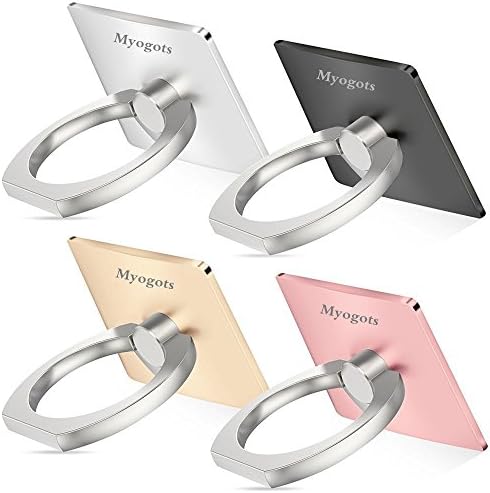 Finger Grip Phone Holder Car Mount Holder Cradle Desk Stand Ring,360 Degree Rotating,Ring Grip Kickstand,Anti Drop Ring for Universal With All cellphone Tablet etc.(4 Pack)