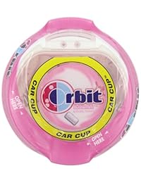 Orbit Bubble Gum Tazas, burbuja Menta, 55 piezas botella, 4-Count