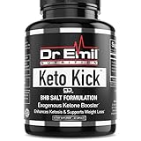Dr. Emil Keto Kick - Exogenous Ketones with Patented BHB Salt Complex - Keto Weight Loss Pills for Ketosis, Appetite Control and Fat Burn for Energy (60 capsules)