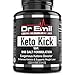 Dr. Emil Keto Kick - Exogenous Ketones with Patented BHB Salt Complex - Keto Weight Loss Pills for Ketosis, Appetite Control and Fat Burn for Energy (60 capsules)
