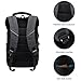 KAKA Laptop Backpack Night Light Reflective Water Resistant and Durable Bag Anti Theft Backpack Shoulders Backpacks for 15.6-inch Laptop in Business School Travel for Men and Women-Black