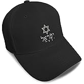 Speedy Pros Baseball Caps for Men & Women Embroidered Hebrew Israel Star of David A Embroidery Acrylic