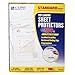 C-Line Top Loading Standard Weight Poly Sheet Protectors, Clear, 8.5 x 11 Inches, 100 per Box (62027)