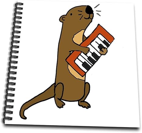 3drose db 260875 1 funny cute sea otter playing musical keyboard drawing book 8 by 8 inches 1 8 x 8 clear amazon ca home kitchen 3drose db 260875 1 funny cute sea otter