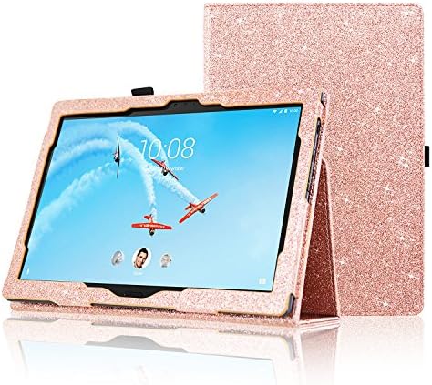 Lenovo Tab 4 10 Plus Case, ACdream Premium PU Folio Leather Tablet Case for Lenovo Tab 4 10 Plus tablet (2017 version) with Auto Wake Sleep Function, Rose Gold of Paris