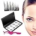 Magnetic False Eyelashes (8 PCS) Newest Design Dual Magnetic Eyelash Extensions 3D Reusable Fake Lashes For Women Makeup, No Glue, Natural Look (2-8x)