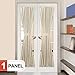 Rose Home Fashion Elegance Blackout Sidelight Panel Curtains 25W by 72L Inches-Side Lights Front Door Curtain/Panel-Beige(25x72)