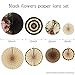 zilue Party Hanging Paper Fans Decoration Set for Wedding Birthday Party Mother's Day Round Events Accessories Set of 8