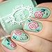 Whats Up Nails - Roses Nail Stencils Stickers Vinyls for Nail Art Design (1 Sheet, 20 Stencils)