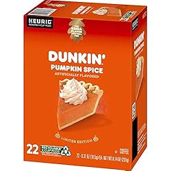 Dunkin Donuts Pumpkin Spice Flavor K-Cups for
