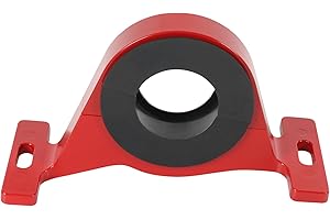 Rimamoka Center Bearing Support Solution Replacement for 2015+ Dodge Charger/Challenger/300 ScatPack Hellcat 394 RWD and AWD V6 and V8 All Trims, Red