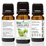 BioFinest Green Apple Fragrance Oil - 100% Pure & Natural - Fresh Home Scent - Air Refresher - Relaxing Aromatherapy - Skin and Hair Care - FREE E-Book (10ml)