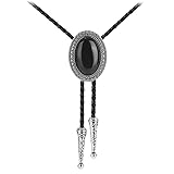 Joxevyia Bolo Tie with Natural Stone for Men