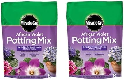 Amazon Com Miracle Gro African Violet Potting Mix 8 Quart Currently Ships To Select Northeastern Midwestern States 2 Pack Garden Outdoor