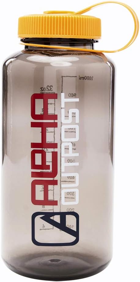 Wide Mouth Water Bottle - 32 Ounces Water Bottle - Triton Polyester Plastic - Screw-On Cap