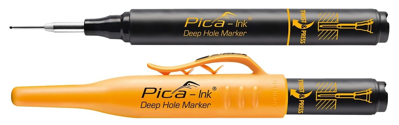Pica INK Black Permanent Deep Hole Marker Pen Fine Tip 150-46