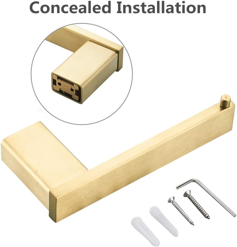 WOMAO Toilet Roll Holder Gold - Image 4