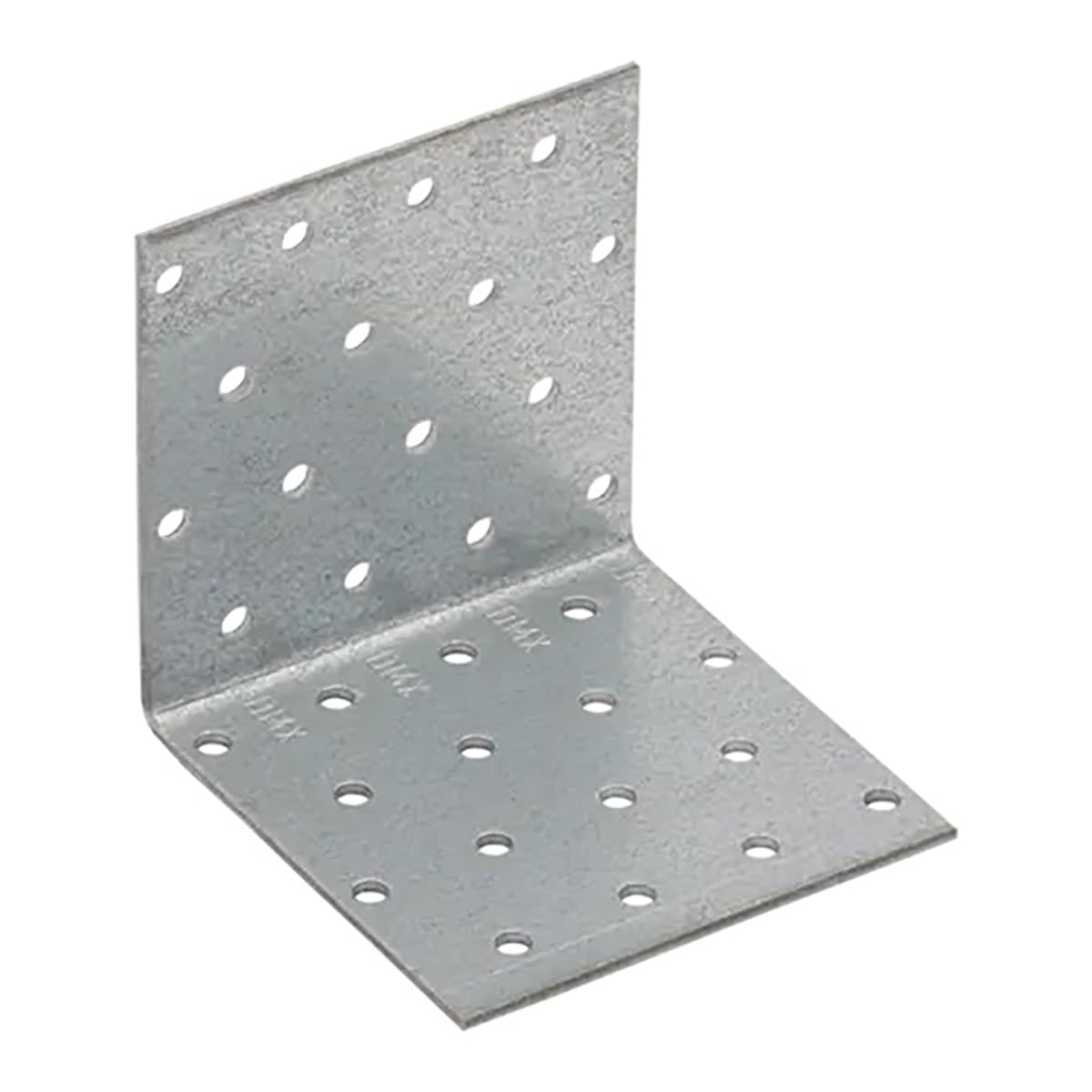 80mm x 80mm x 80mm Galvanised Perforated Angle Plate Bracket Connector for Wood 2mm Thick Steel Corner Bracket Metal L Plate Heavy Duty KM9 (Pack of 20) L07-08ABC