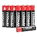 AAA Batteries Rechargeable, Soluser Rechargeable AAA Batteries 1100mAh AAA High-Capacity Batteries Rechargeable AAA Batteries 1.2V Ni-MH Low Self Discharge (AAA-8P)