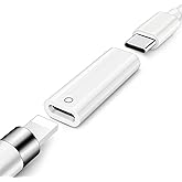 Pencil Charger Adapter for Apple Pencil 1st Generation, USB C to for Lightning Adaptor Charging Dongle Connector Accessories 