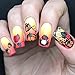 Whats Up Nails - A011 Leaves Are Fall-ing Stamping Plate for Autumn Nail Art Design