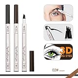 CINIDY Tattoo Eyebrow Pen 2018 NEW 4D Eyebrow Long Lasting Tint Dye Cream,Waterproof,Smudge-proof (# 02)
