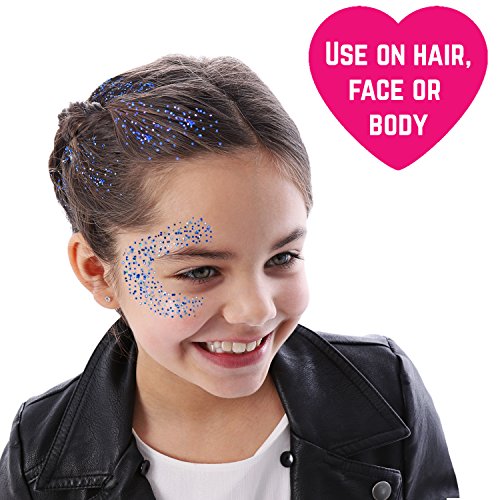 GirlZone: Face, Hair & Body Cosmetic Glitter Makeup. Great Birthday Present Gifts Idea For Girls 4 5 6 7 8 9 10+ Years Old