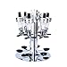 Estink 6 Bottle Bar Butler Liquor Dispenser, Revolving Caddy, Beverage Bar, Party Drinking Pourer (Stainless Steel, Modern, Contemporary)