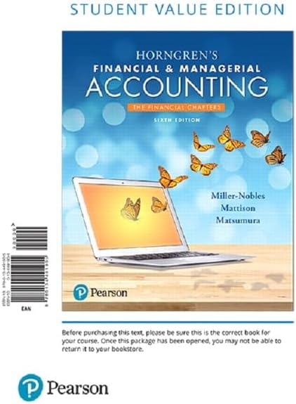 Amazon.com: Horngren's Cost Accounting: A Managerial Emphasis +