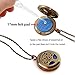RoyAroma 2PCS Chocolate Color Aromatherapy Essential Oil Diffuser Necklace Pendant Locket Jewelry, 24