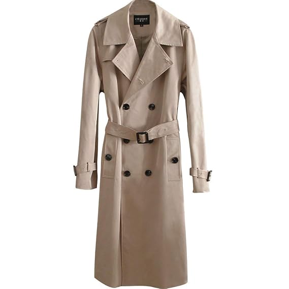 Amazon Angelcity ロング コート メンズ スーツ アウター トレンチ