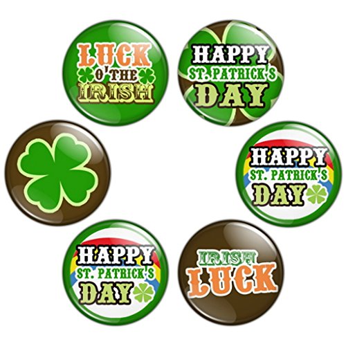 Button Bistro Women's Saint Patrick's Day 1.25 inch Pinback Button Set Badges