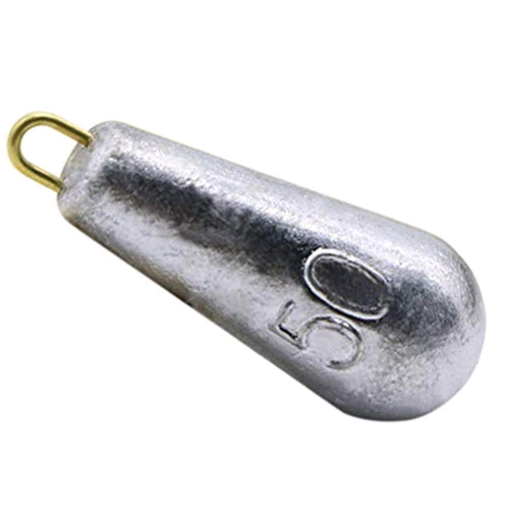 CZ-XING 10 Pcs Fishing Tackle - Sea Fishing Weight Sea Weights Plumb Fishing Weights Used For Coastal Surf Ferry Sea Fishing (Water droplets -50g)