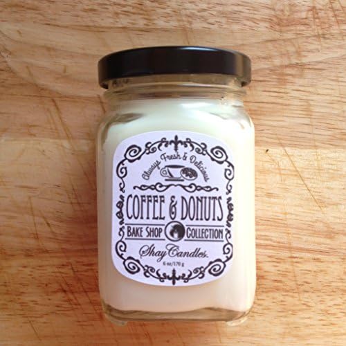 Colombian Coffee, Donut Scented Candle ||Natural Coconut Wax ||Coffee and Donuts