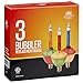 Holiday Joy - 3 Multi-Color Christmas Bubble Light Replacement Bulbs - Color Bulbs