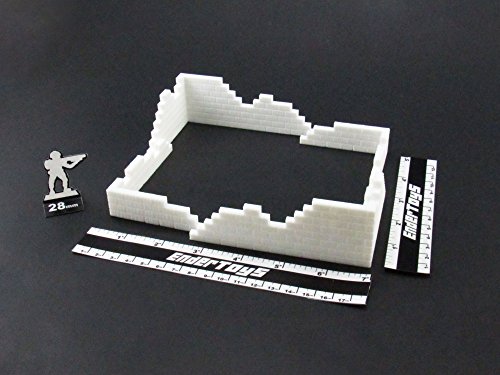 EnderToys Brick Walls, Terrain Scenery for Tabletop 28mm Miniatures Wargame, 3D Printed and Paintable